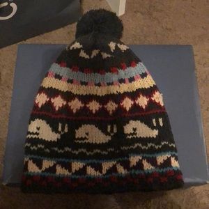 Whale printed beanie